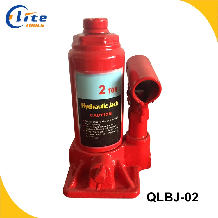 2T  red hydraulic bottle jack without safety valve