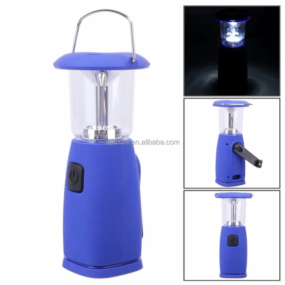 Super bright outdoor portable 3W led Solar Dynamo lantern