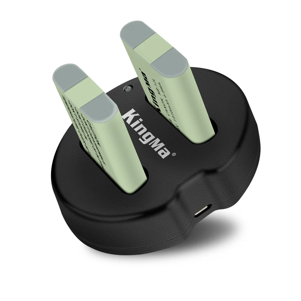 
KingMa 2-Pack of NB-12L Batteries and USB Dual Battery Charger for Canon G1X MARKII N100 MINI X 