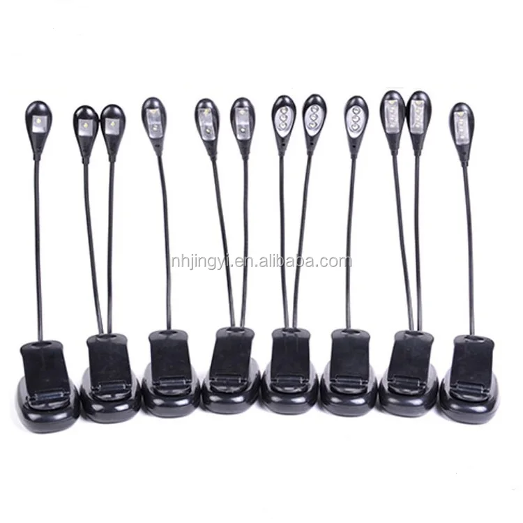 
high bright mini rechargeable or aaa battery reading led book lamp with clip 