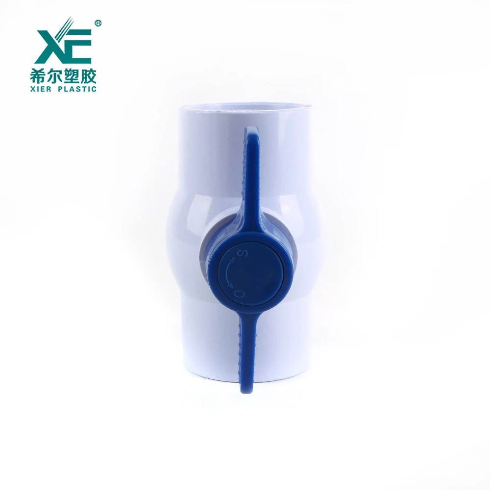 Blue butterfly handle pvc 2 inch thread compact ball valve