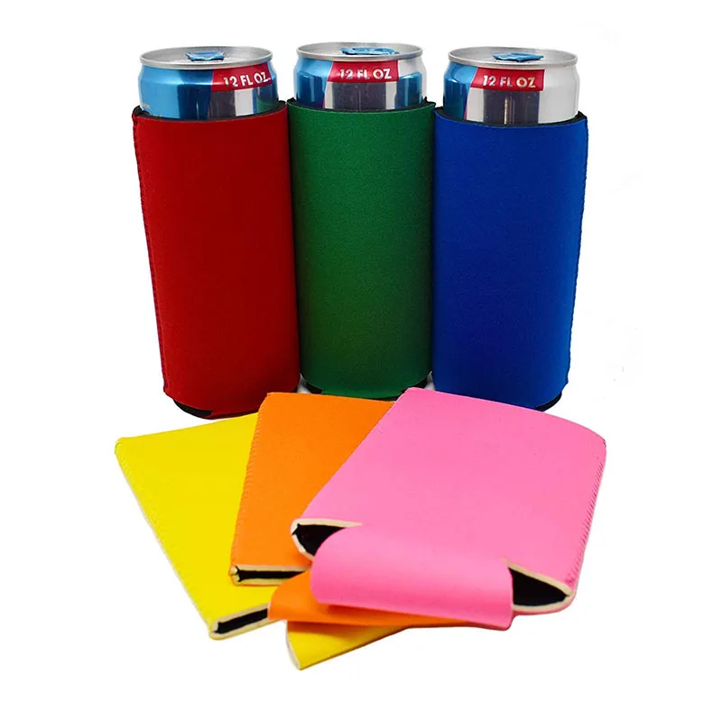 Blank Neoprene 330ml Energy Drink Skinny Can Cooler Sleeve 12oz Slim Beer Can Cooler