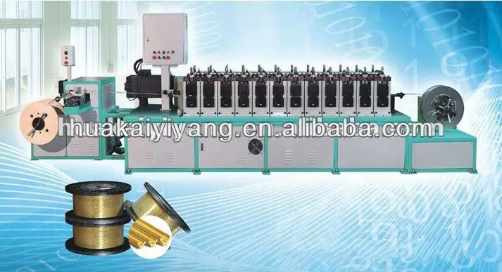 aluminum brass Y Type zipper teeth drawing wire machine