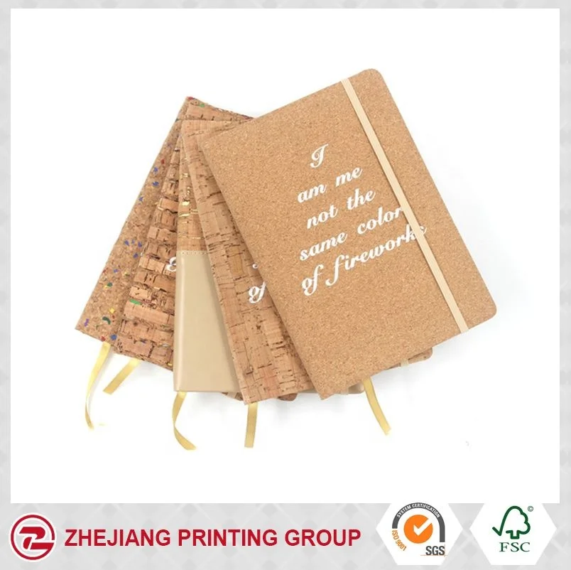 2019 new type a5  custom hardcover notebook cork board cover wood cover notebook