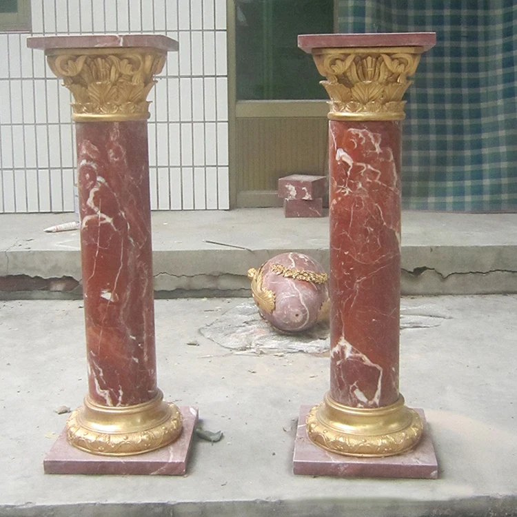 Stone carving columns for wedding decorating