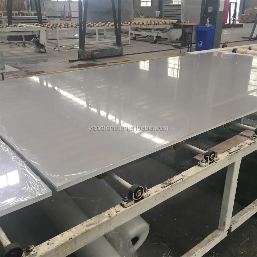 
glacier white silica quartz stone sheet 