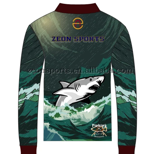 new arrival collared shirts Customized quick dry mes long sleeve fishing shirt uv protection kids fishing shirts