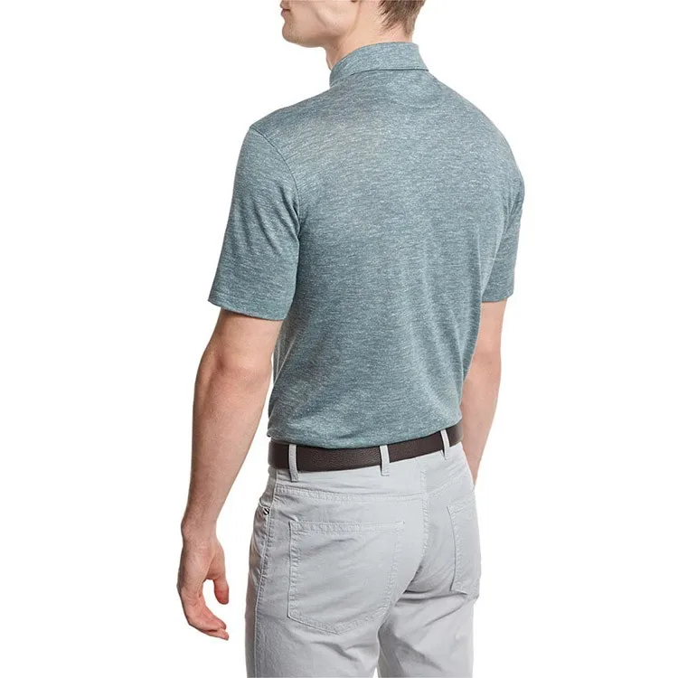 Polo Shirt Factory Wholesale Price for High Quality Fashion Double Mercerized Cotton for Man Short Sleeve Knitted Fabric OEM