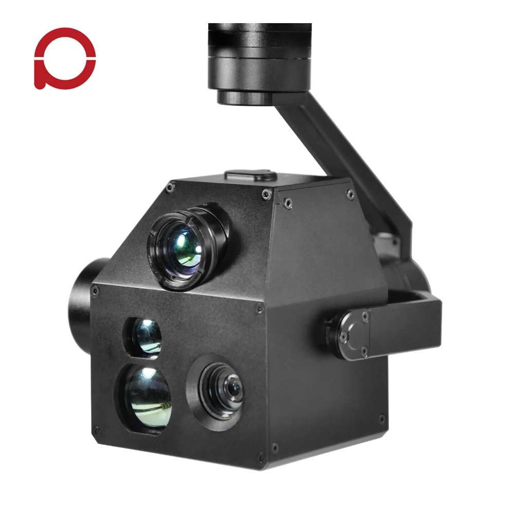 
10x zoom camera for UAV gimbal 3 axis stabilized with Laser Rangefinder and Location Resolving for Surveillance / Inspection 