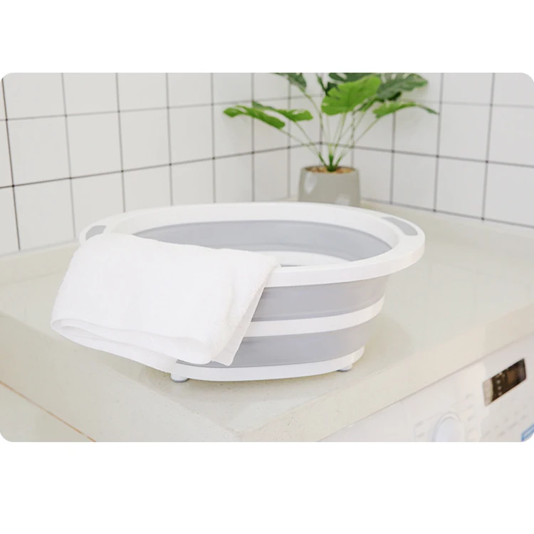 Folding Cutting Board Washing Basin Drain basket bucket