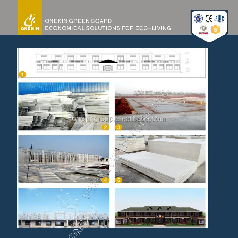 
9/12mm drywall partition mgo board magnesium oxide board 
