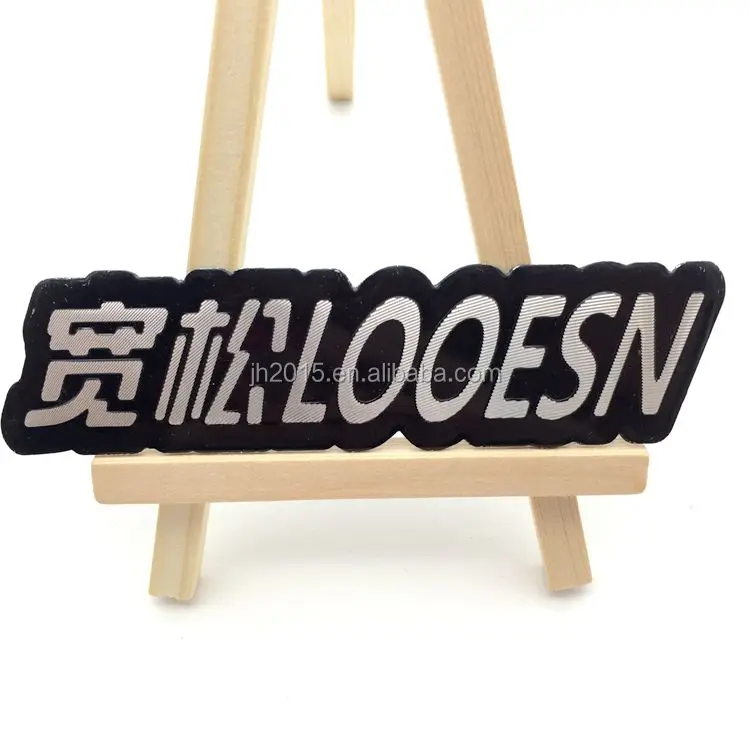 Custom aluminum nameplates metal logo nameplate tags engraved 3d name plates