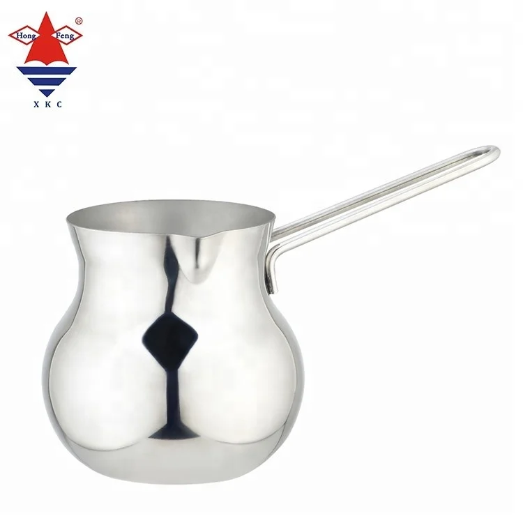 Stainless steel  Turkish  Milk Coffee Pot cup Belly Shape Simple Coffee & Tea pot Sets
