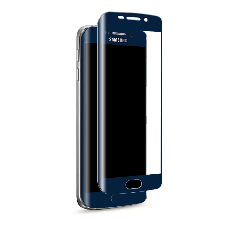 3D curved full cover corning tempered glass screen film for samsung galaxy s6 edge