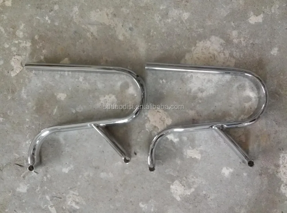 High quality chrome metal office chair armrest spare parts