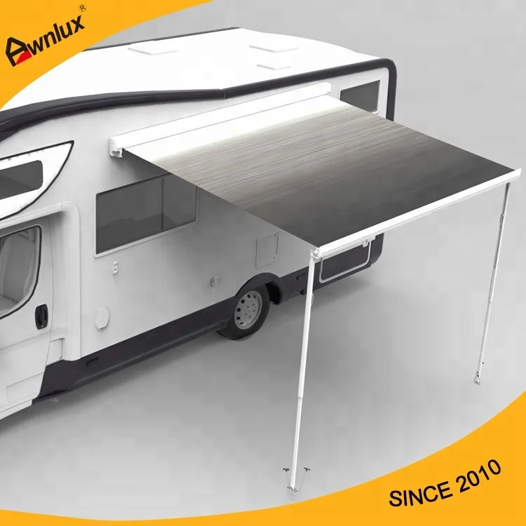 Outdoor Sunshade Aluminum Mobile Home Camper Accessories Box Retractable RV Awning Caravan