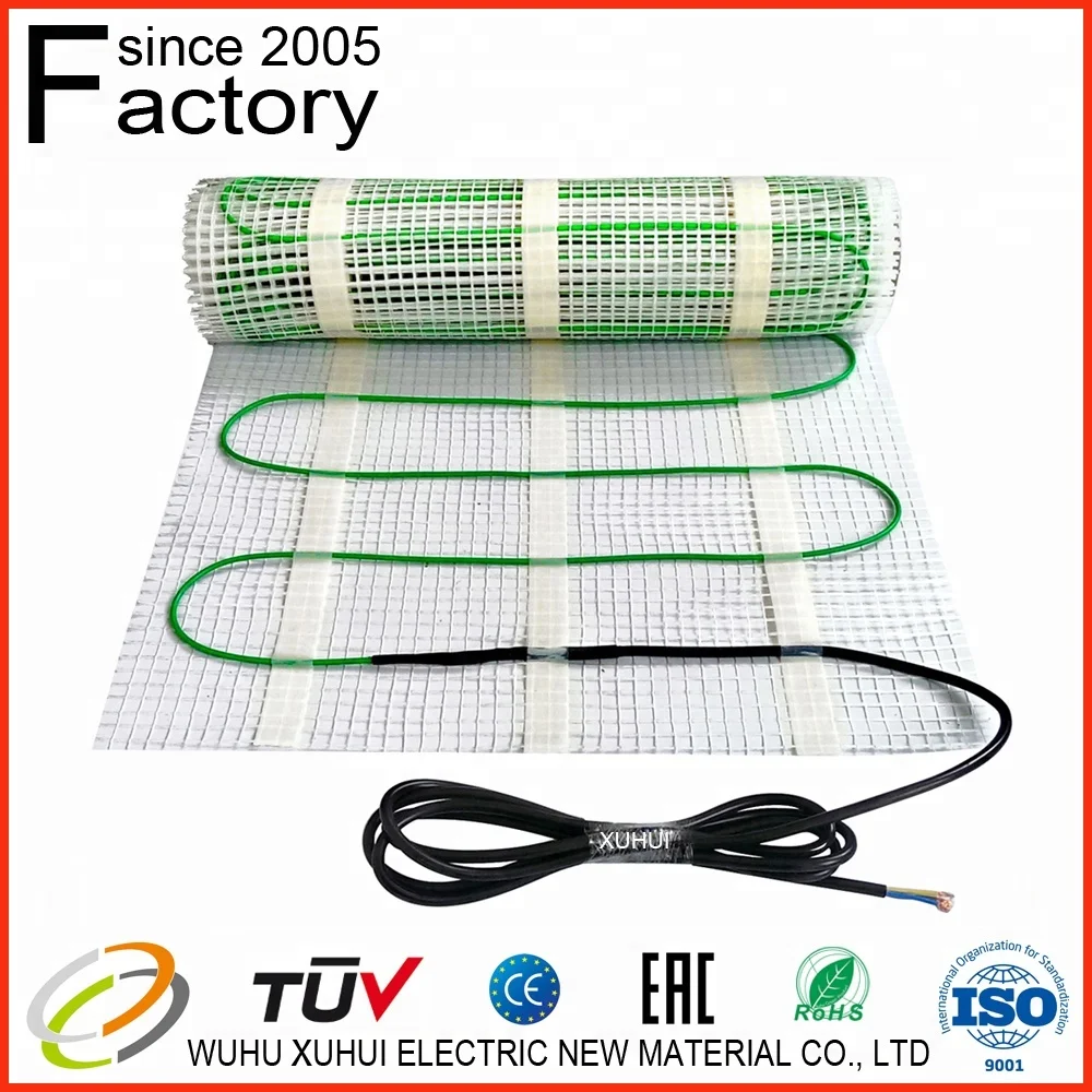 European 2023 best-selling Red mat blue cable household floor warming heating mat for with thermostat