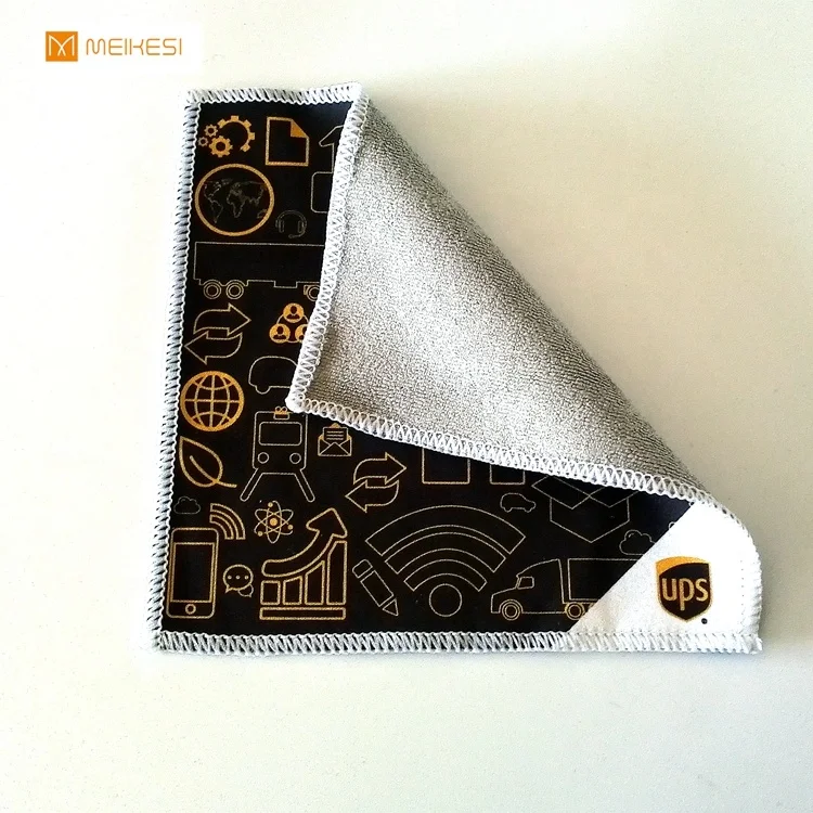 high water absorbent dual-side microfiber computer screen save cleaning cloth