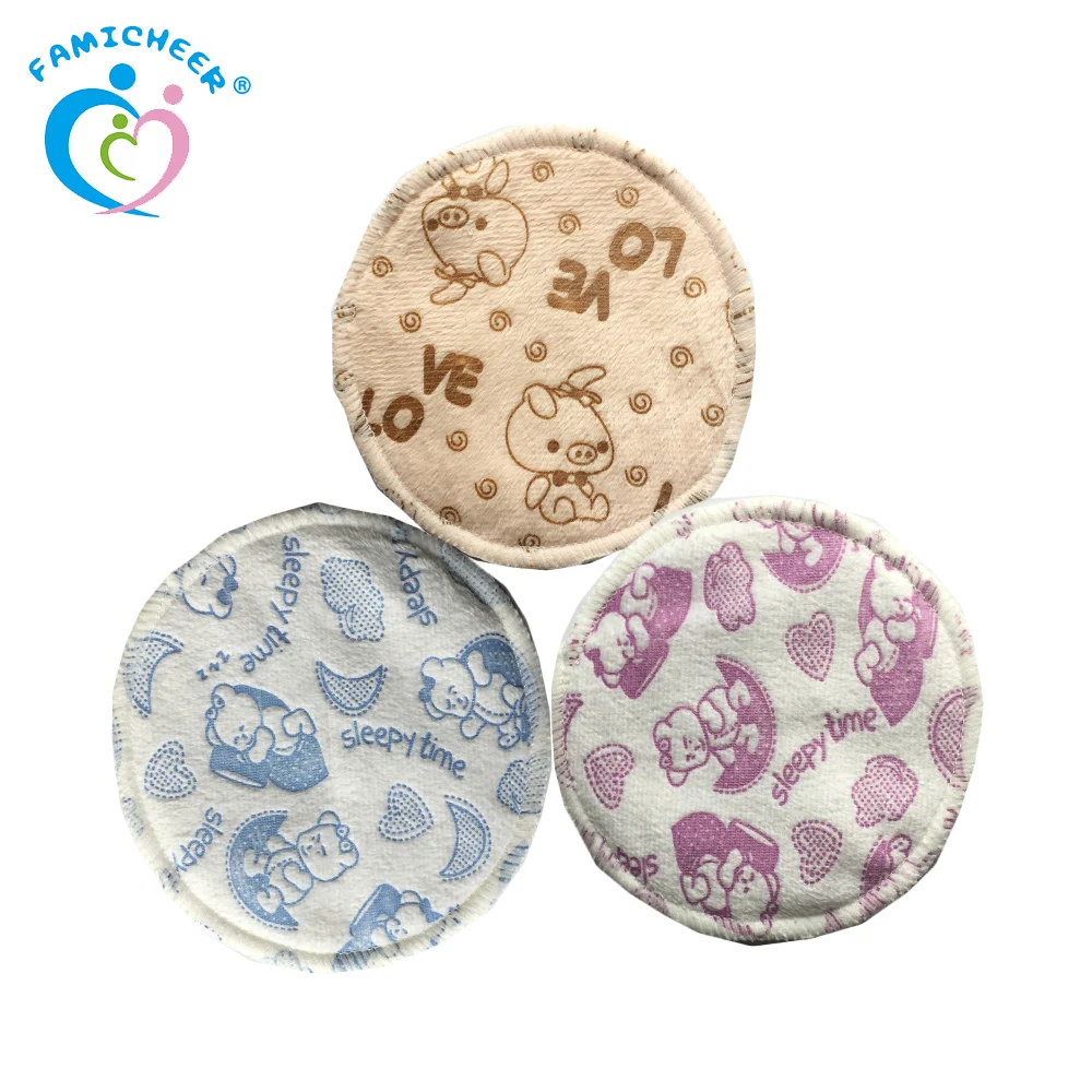 
12 Pack Of Reusable Washable Organic Bamboo Nursing Pads 