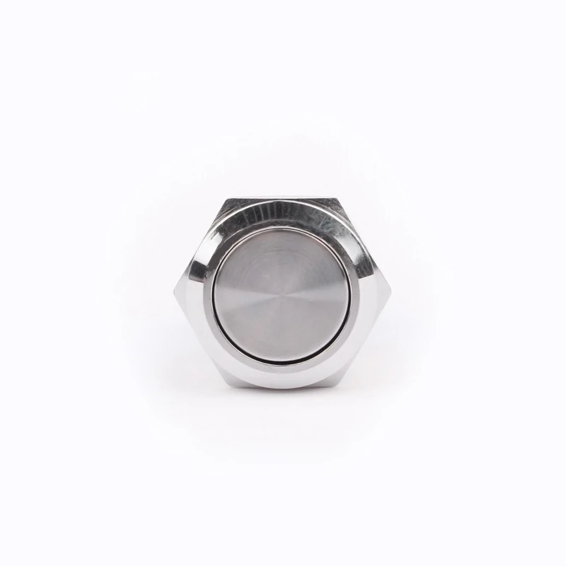 Stainless steel no nc 3 pin 2 step dia.19mm  Self-locking metal push button switch