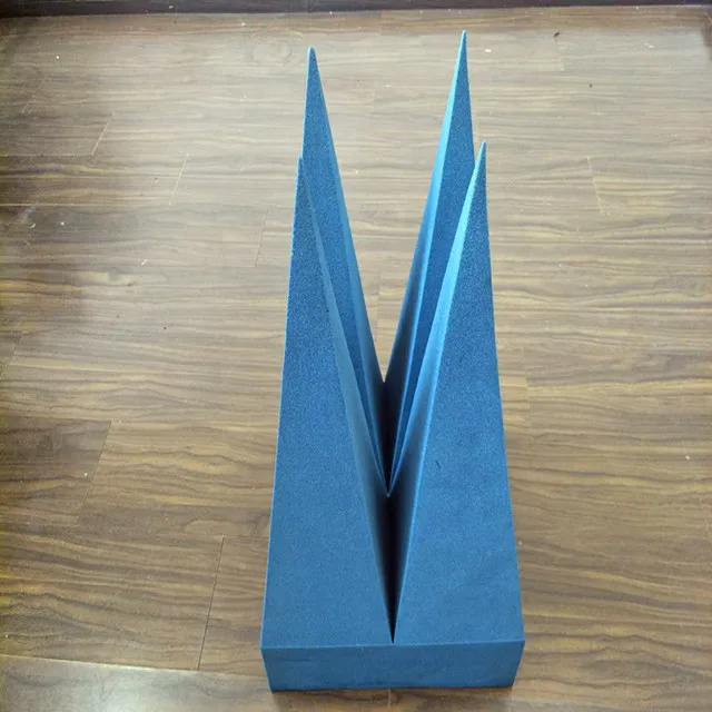 Pyramidal foam absorber for rf shielding room