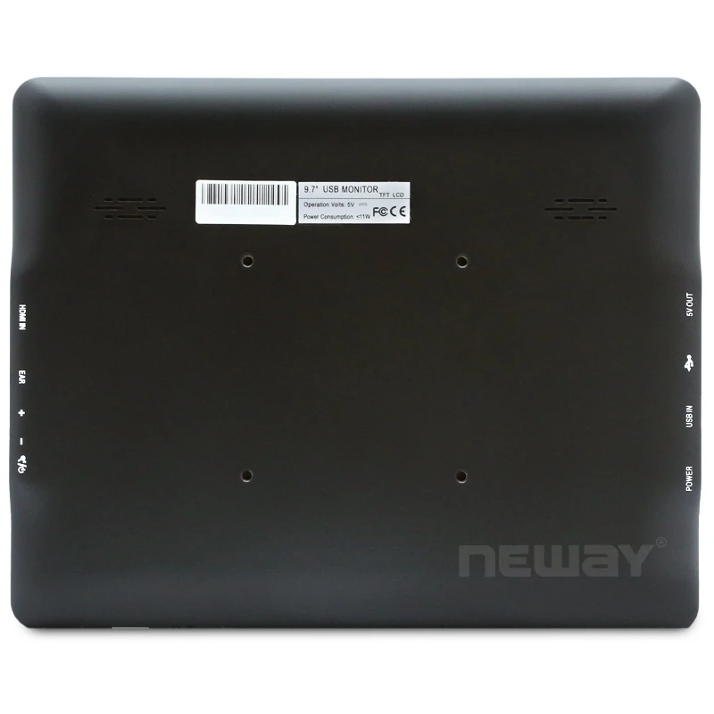 400cd/m2 high brightness 9.7 inch IPS panel touch screen outdoor lcd square computer monitor