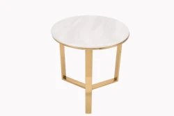 Modern round nesting tables set of 2 piece marble side tables set living room furniture make in Foshan metal end tables
