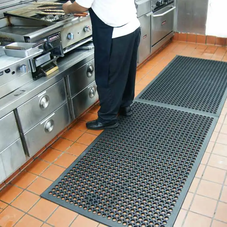 Anti Fatigue Skid Resistance Non Slip Commercial Rubber Kitchen Floor Mats