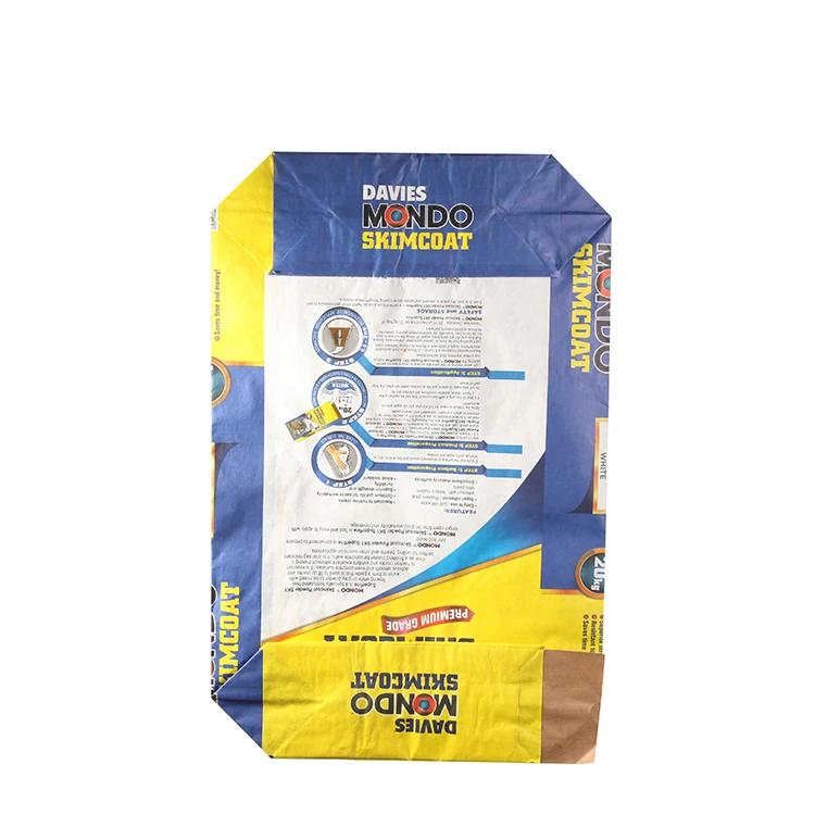
Biodegradable 20KG Waterproof Kraft Paper Cement Valve Packet Bag 