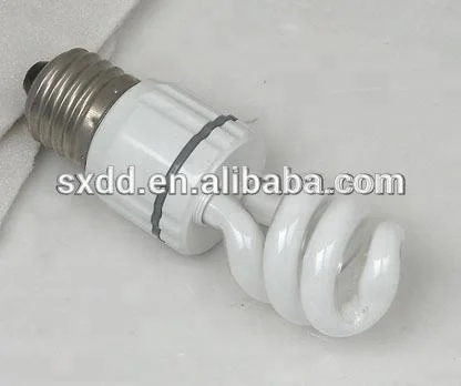 China cheap price 6500K half spiral energy saving lamp 15W 20W E27 B22