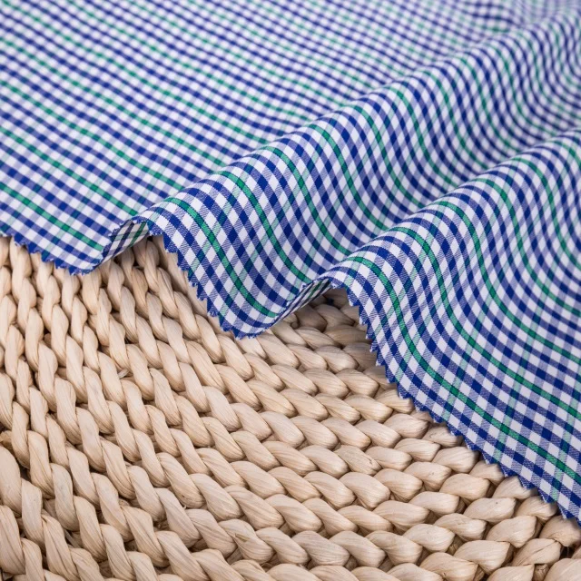 wholesale ready goods woven 50% bamboo 50% polyester blend shirt fabric