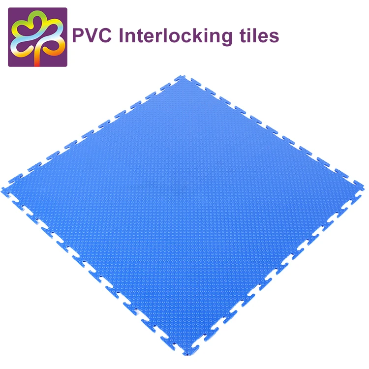 Free sample pvc tiles indoor recyclable material interlocking plastic flooring tiles