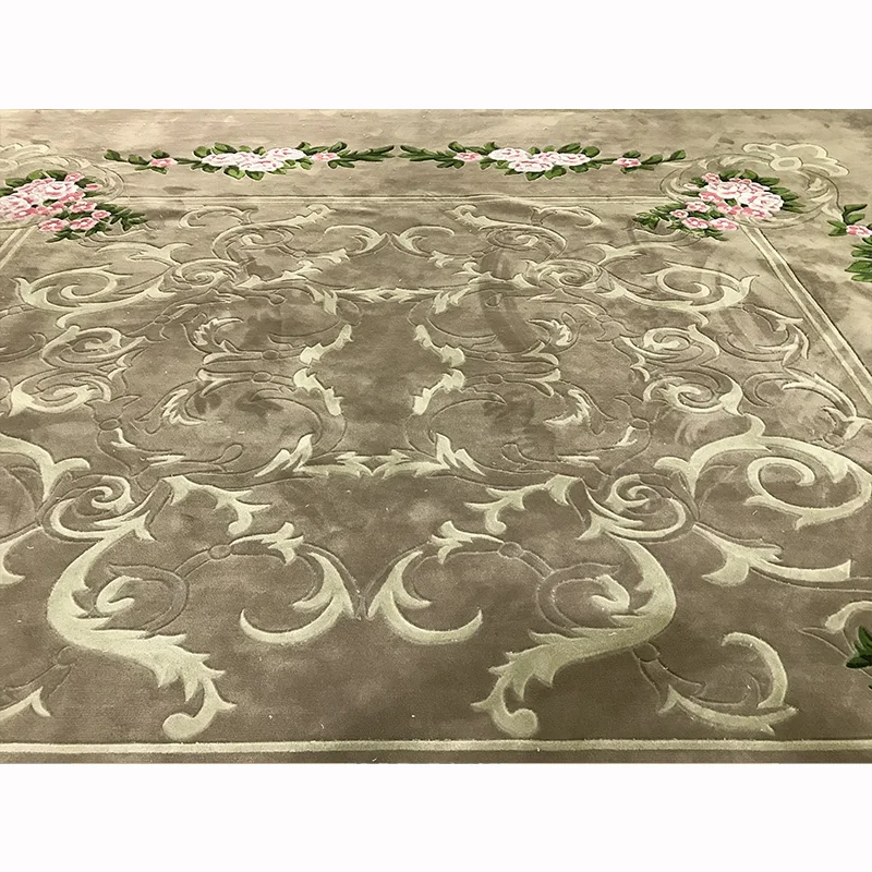 custom home hotel business commercial  living room bedroom villa wool with silk decoration carpet