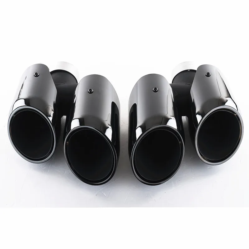 AUTO Car Carbon fiber Stainless Steel exhaust Muffler tails tips suit for Porsche  panamera Cayenne MACAN Sport style 2014-2017