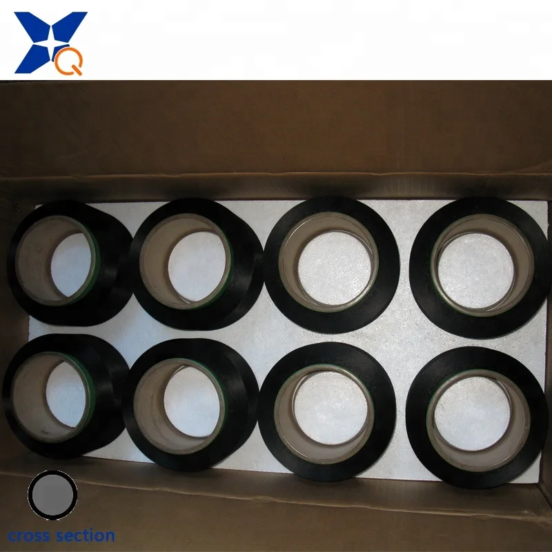 
black carbon inside conductive nylon fiber filaments 40D/3F for Anti-Static yarn/ESD fabric/dust-free plant gloves-XTAA250 