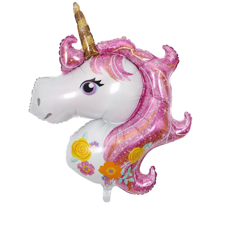 
Wholesale Rainbow Unicorn Large Foil Animal Balloon for Children Birthday Party Decoration 