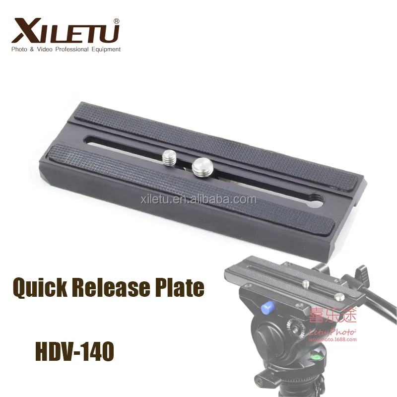 
XILETU HDV-140 High quality professional tripod ball head Quick Release Plate with 1/4