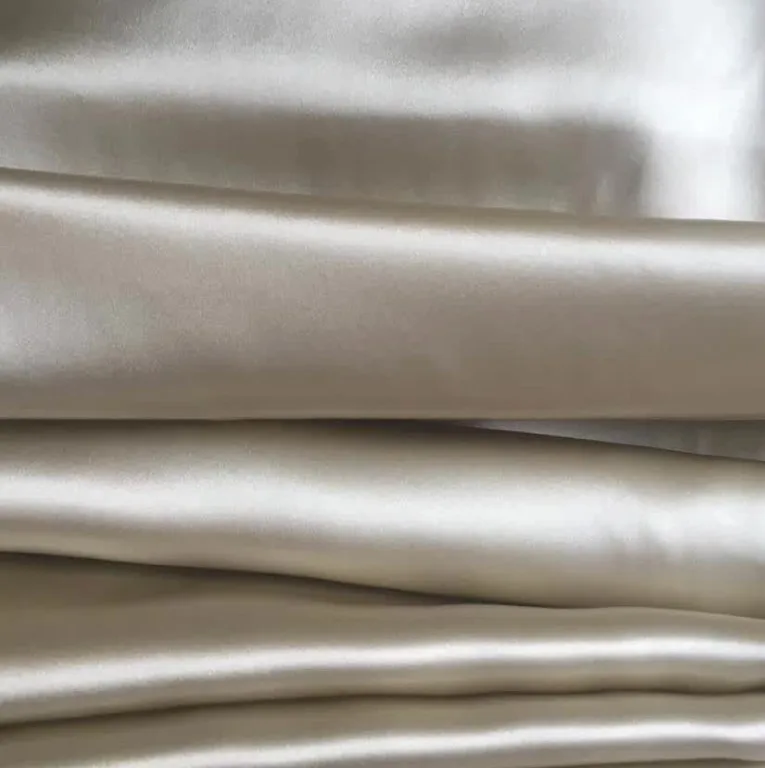 100% Pure Silk charmeuse fabric not dyed or bleached suitable for dying