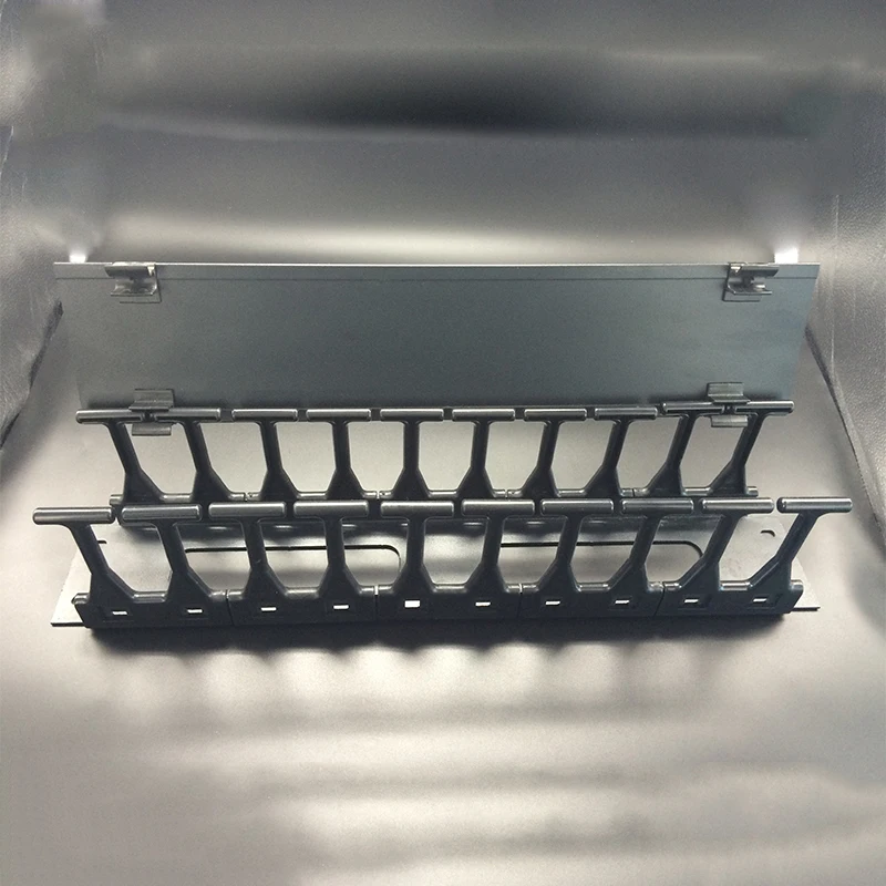 Свободное комбинированное кольцо управления кабелями для гибкого управления кабелями, установка в сетевой шкаф