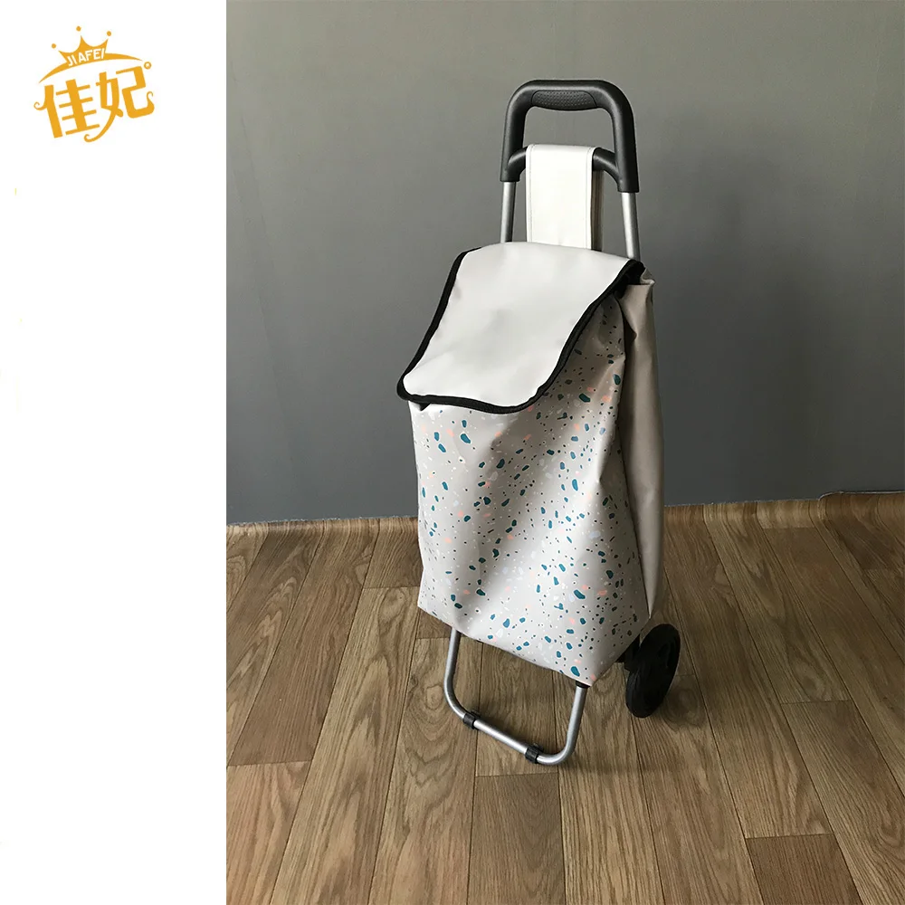 Portable useful metal shopping trolley, metal folding shopping cart, cheap shopping trolley