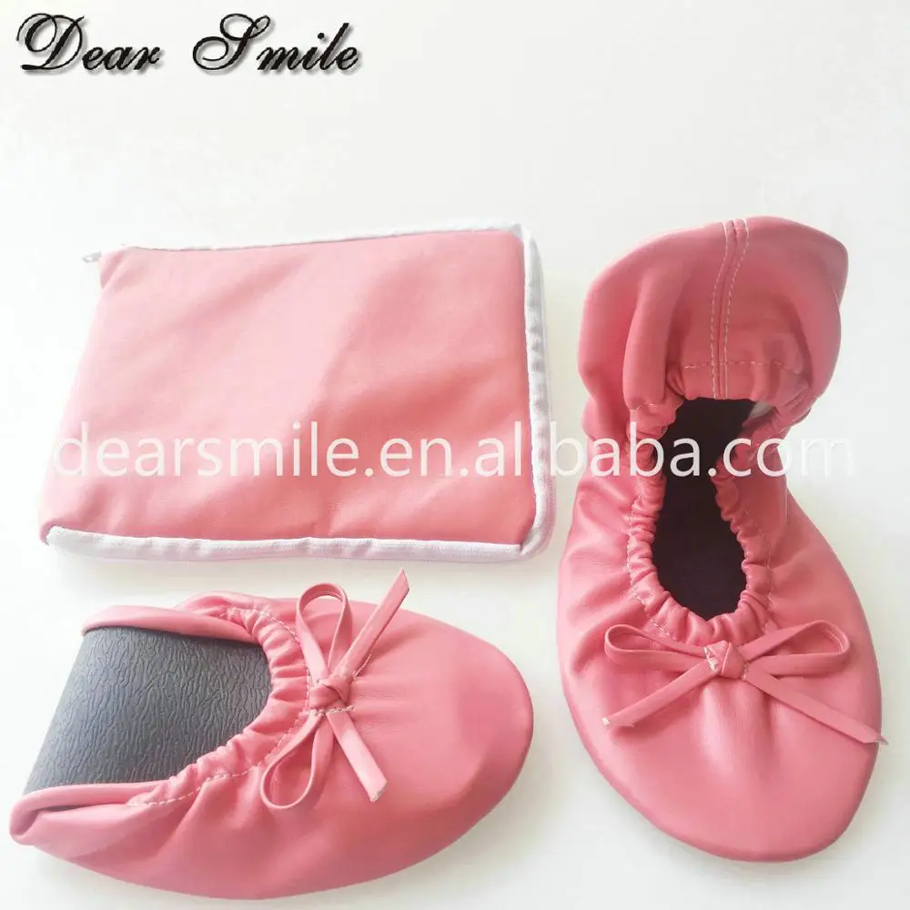 Sweet girls buy flat shoes fold up ballerina shoes for club, party, and shopping wholesale price