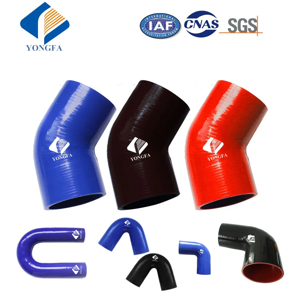 
Hot water blue/black fuel resistance silicone rubber tubing tube 