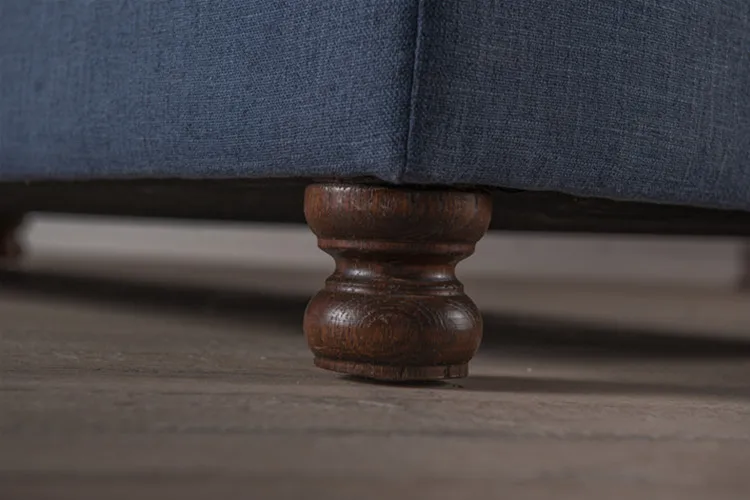 Antique Fabric Tufted Sofa Living Room French Style Removable Cover full Cover Sofa Furniture