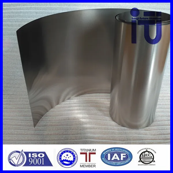 0.1mm ASTM B265 Gr 5 titanium foil