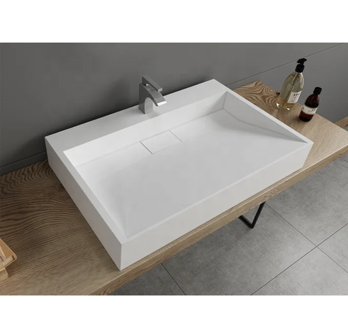modern originalitydesign acrylic solid surface  lavabo hangs wall type art lavabo stage basin/sink