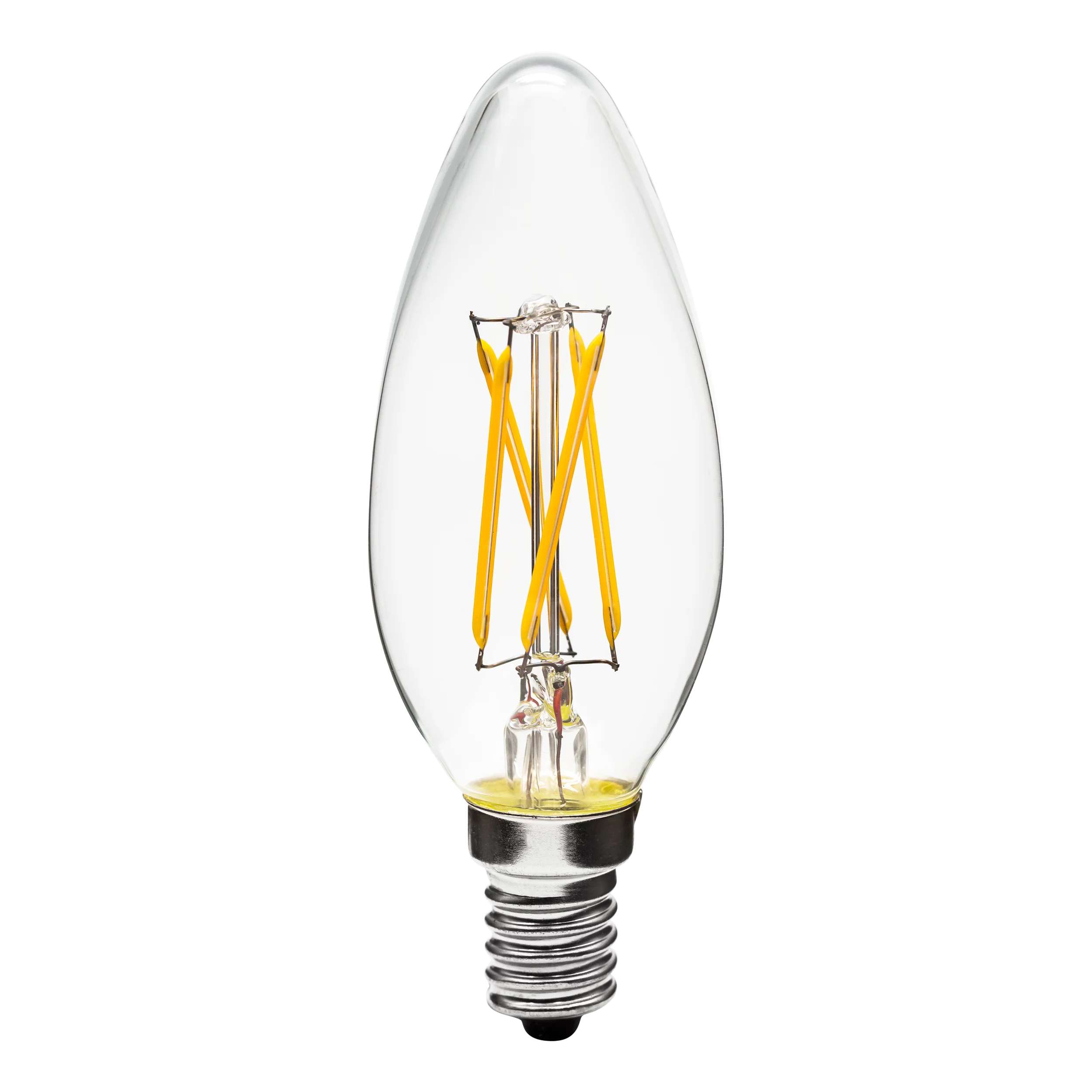 Hot sale E27/E14  candle LED Filament Bulb Lights 4W replace the incandescent lamp