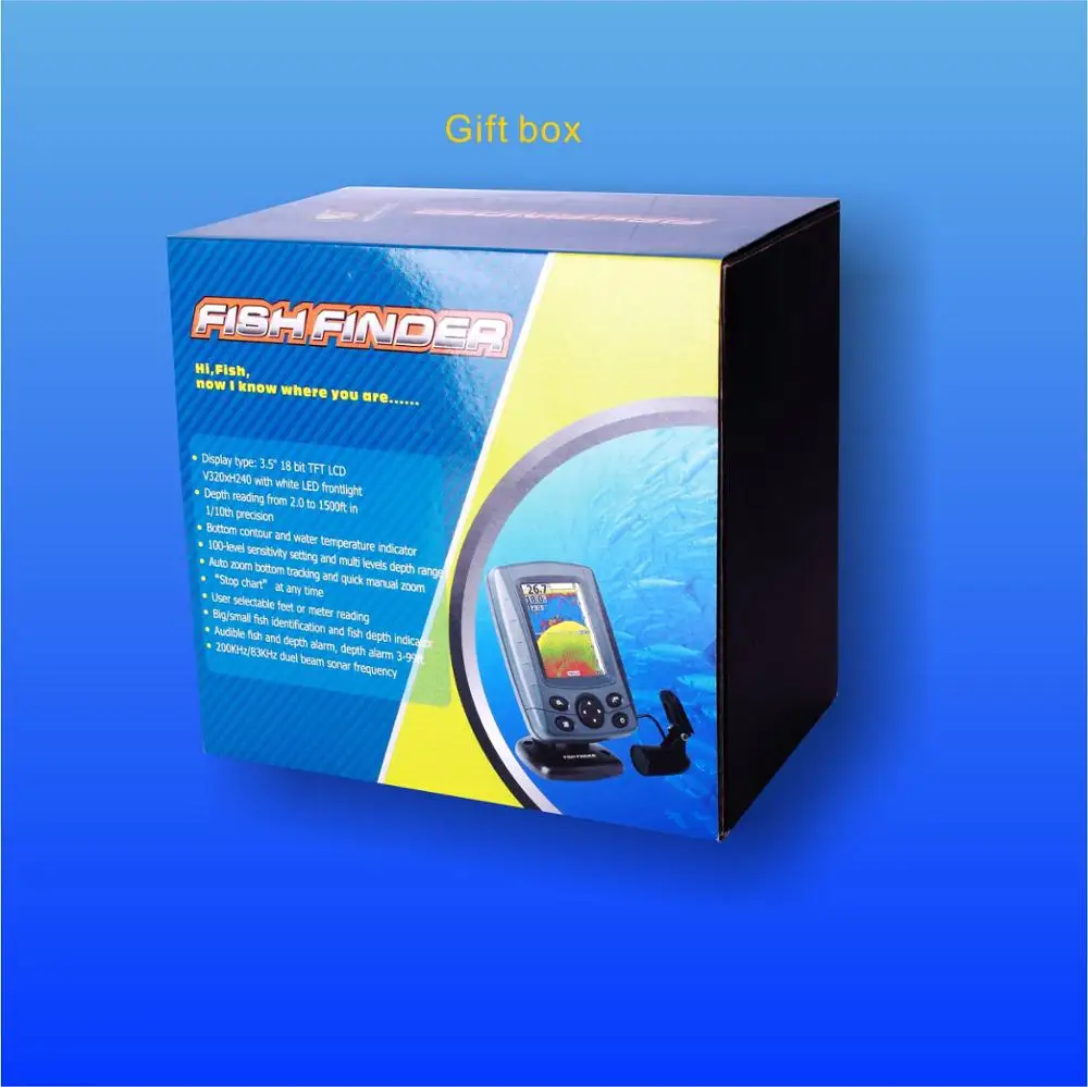 Лодочный сонар-детектор, цветной рыболокатор, gps-рыболокатор для ловли карпа, лодки, рыбалки и байдарки