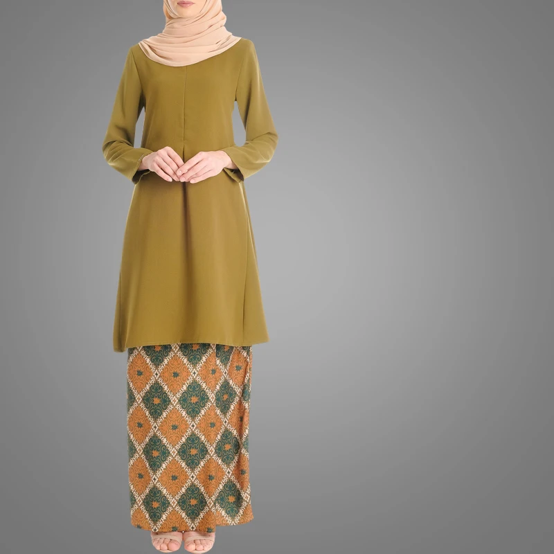 Cosy Malaysia Kebaya 2018 New Arrival Baju Kurung Kimono Abaya Simple Turkey Style Baju Malayu Popular Islamic Clothes In Muslim