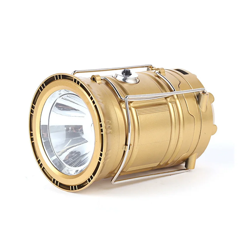 
2019 new multi function rechargeable flashlight led solar pop up camping lantern 
