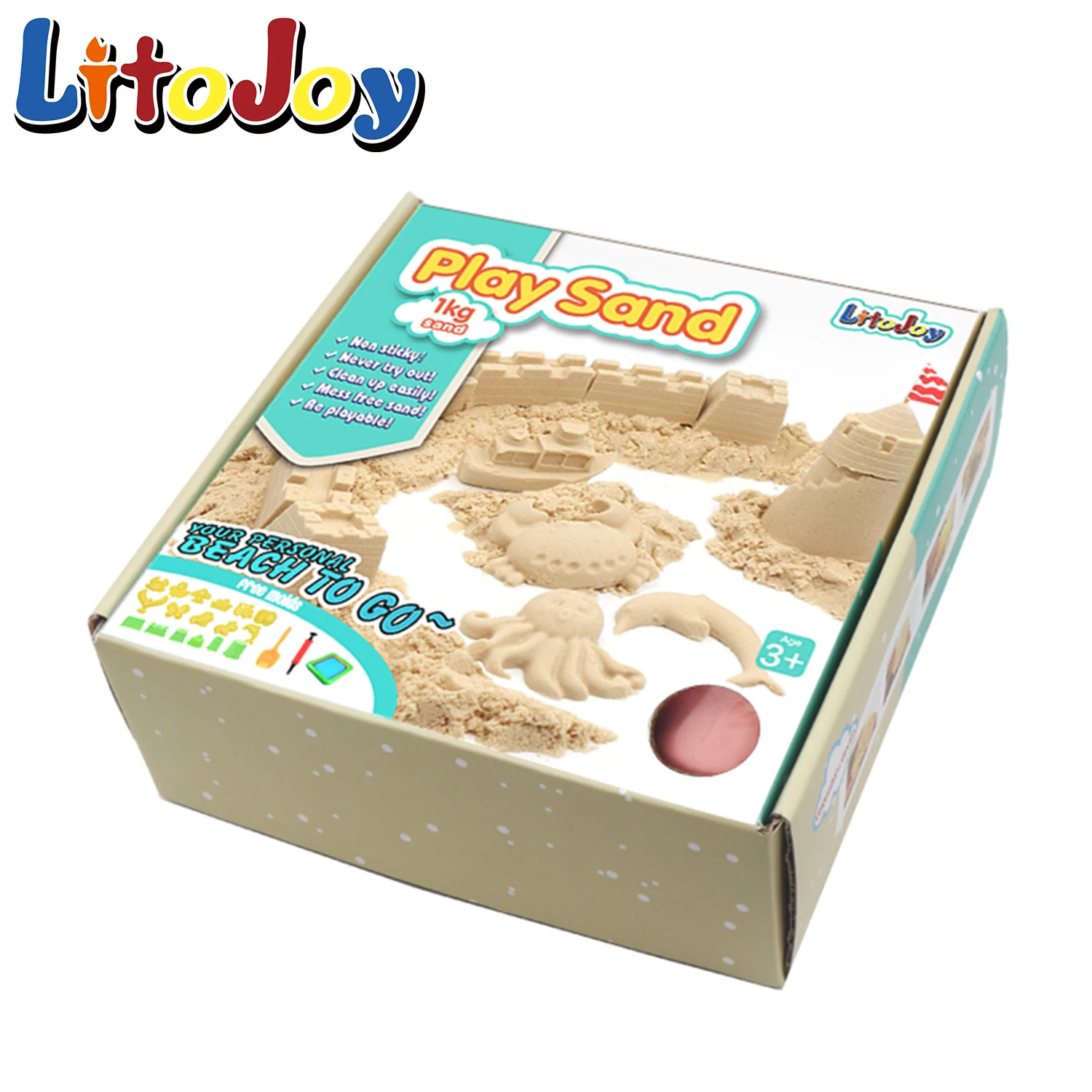 LitoJoy wholesale 1kg magic sand in pink color